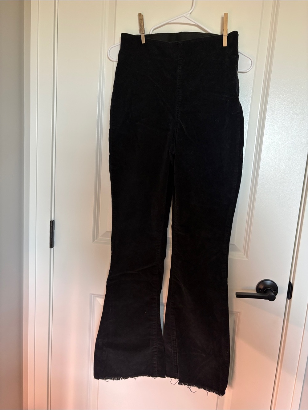 Knox Rose Black Corduroy Flare Pants